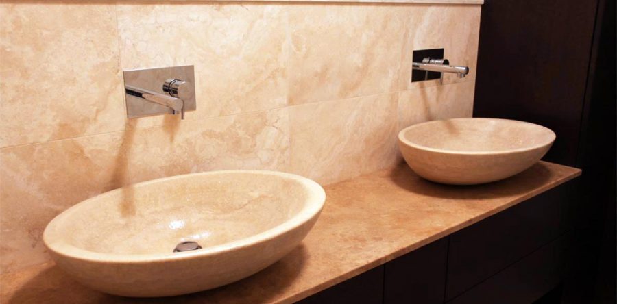 Lavello 15 marmo travertino