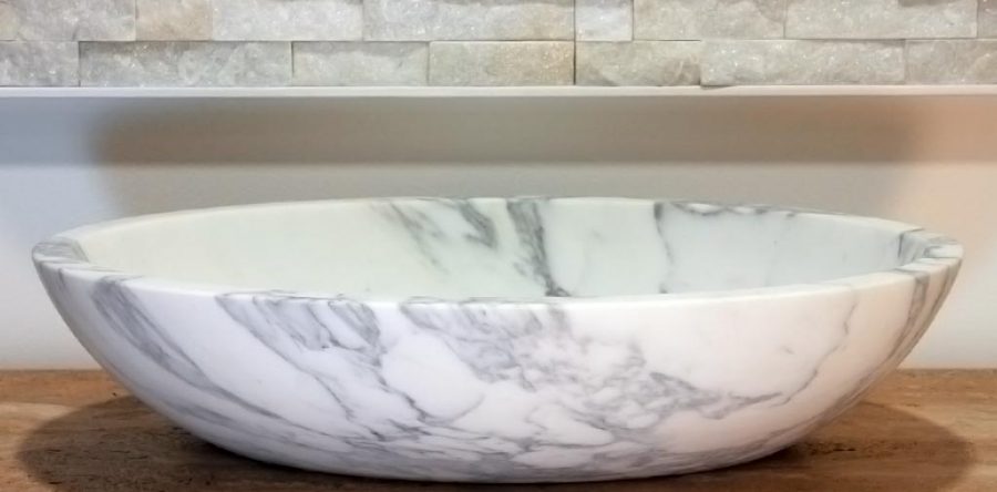 Lavello 1 in marmo di Carrara