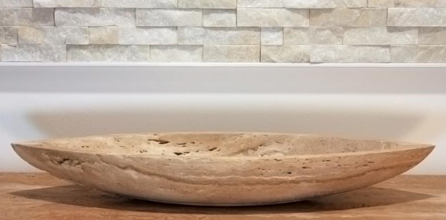 Lavello 12 in travertino