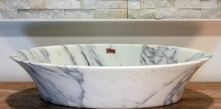 Lavello 2 in marmo di Carrara