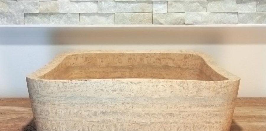 Lavello 7 in travertino