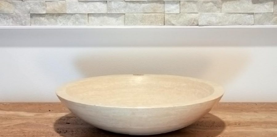 Lavello 9 in travertino